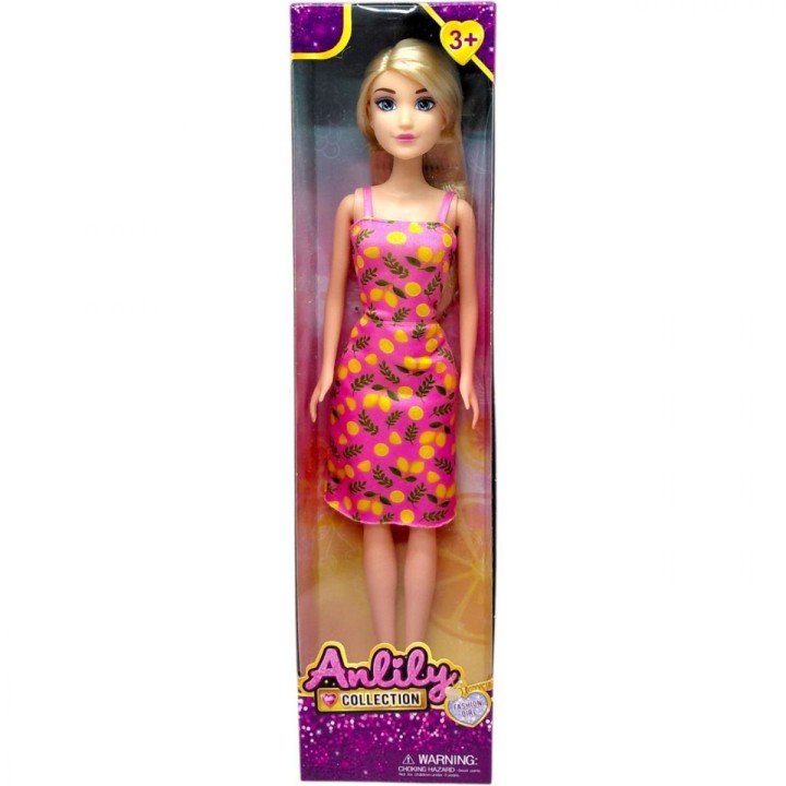 Лялька "Anlily" у стильному образі, 29см (РОЖЕВА)