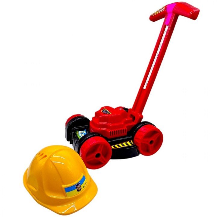 Набір дитячий  "Газонокосарка з каскою" (ЧОРНА)