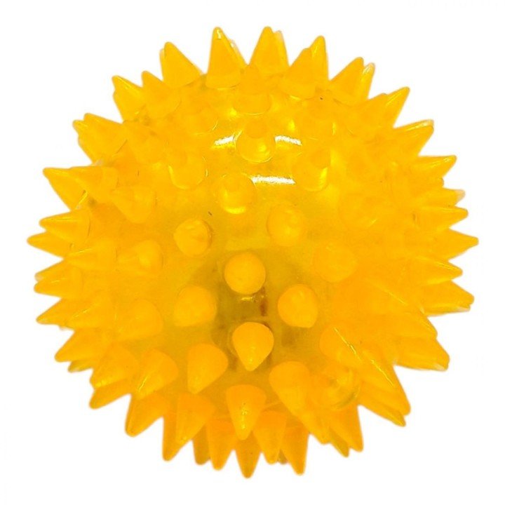 Мʼяч-їжачок гумовий зі світлом (ПОМАРАНЧЕВИЙ)