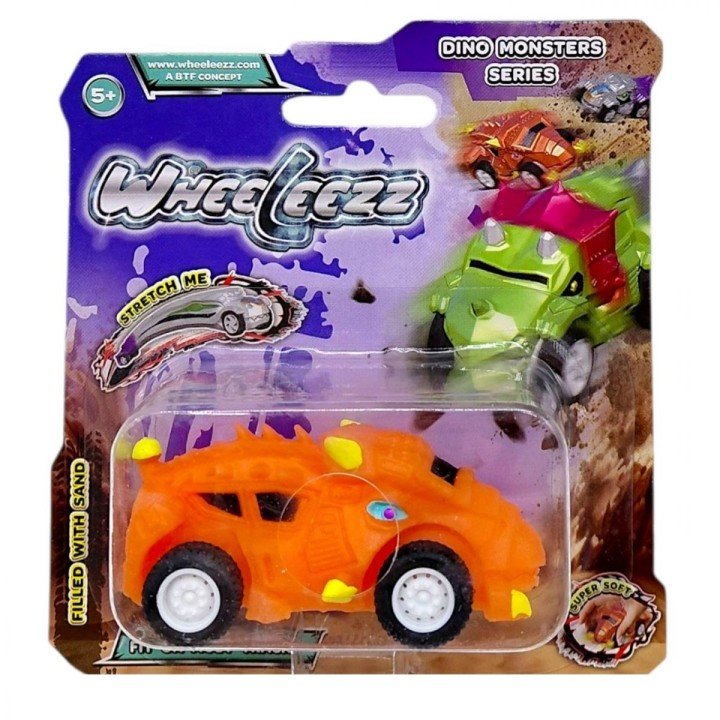 Машинка-тягнучка серії Dino, Wheeleezz (ПОМАРАНЧЕВА)