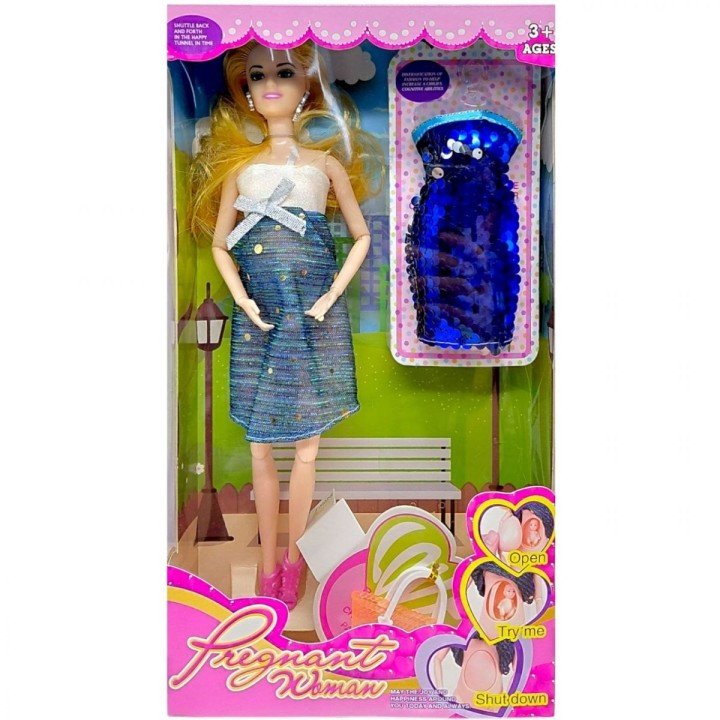 Лялька "Pregnant Women" 29 см (СИНЯ)