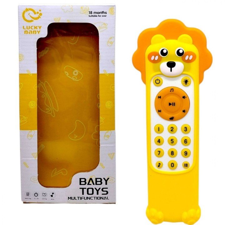 Пульт підсвічування (мелодії, звуки погоди та тварин, цифри, слова, озвучення англійською мовою, регулювання гучності, гумовий чохол) ЛЕВ