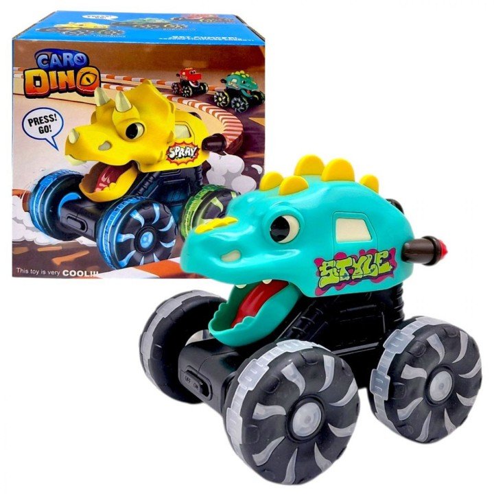 Інерційна машинка "DinoCar: Press&Go" (БІРЮЗОВА)