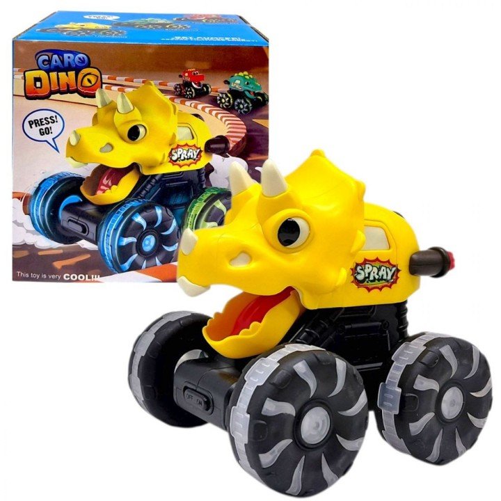 Інерційна машинка "DinoCar: Press&Go" (ЖОВТА)