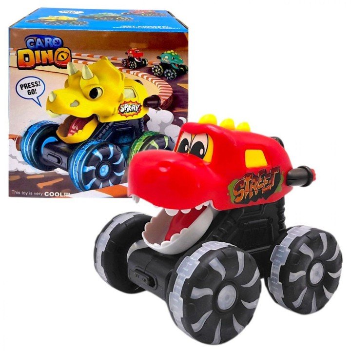 Інерційна машинка "DinoCar: Press&Go" (ЧЕРВОНА)