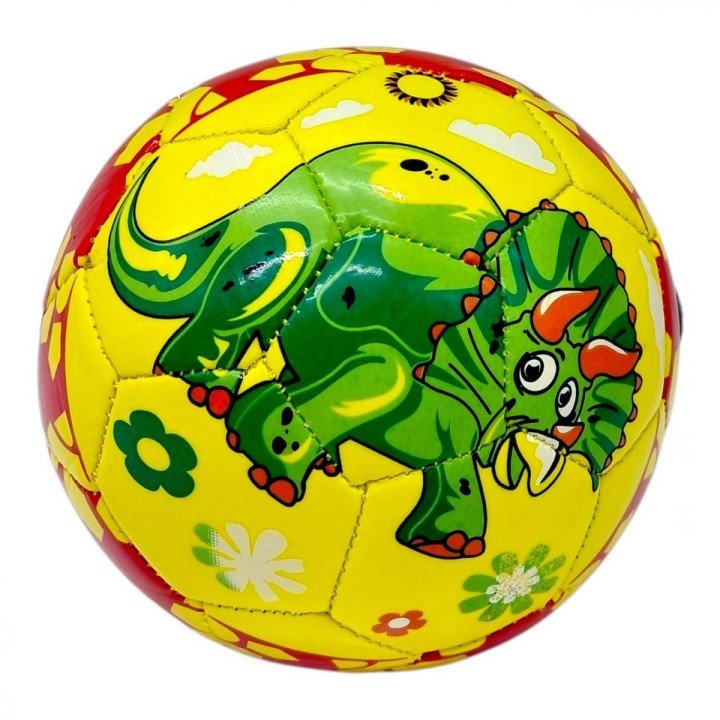 Мʼяч дитячий №2 "Динозаври" (ЖОВТИЙ)