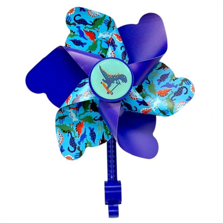 Вітрячок "Динозаври" висота 23 см, діаметр 17 см (СИНІЙ)