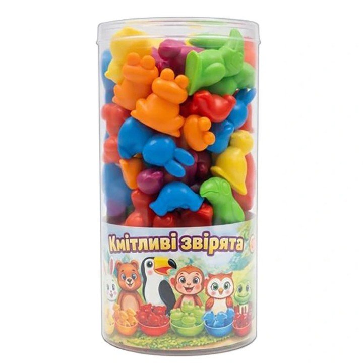 Кмітливі звірята, 56 дет., туба