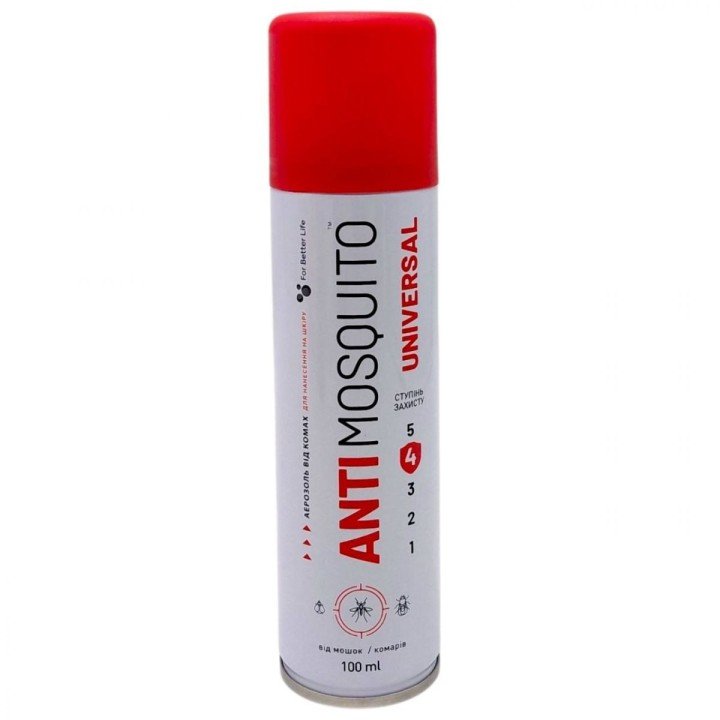 ЗАСІБ ВІД КОМАРІВ "ANTI MOSQUITO" АЕРОЗОЛЬ 100мл
