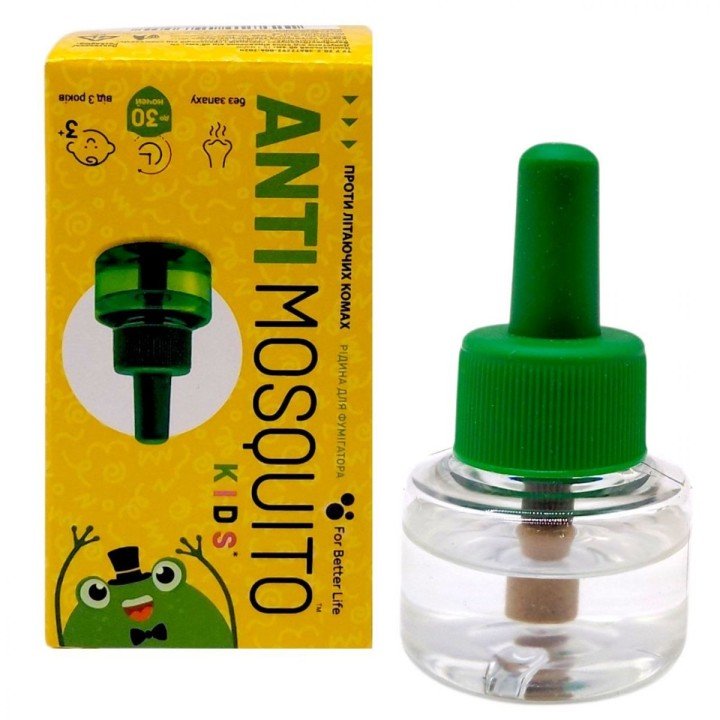 РіІДИНА ВІД КОМАРІВ 30 НОЧЕЙ ANTI MOSQUITO KIDS, 15,3 мл