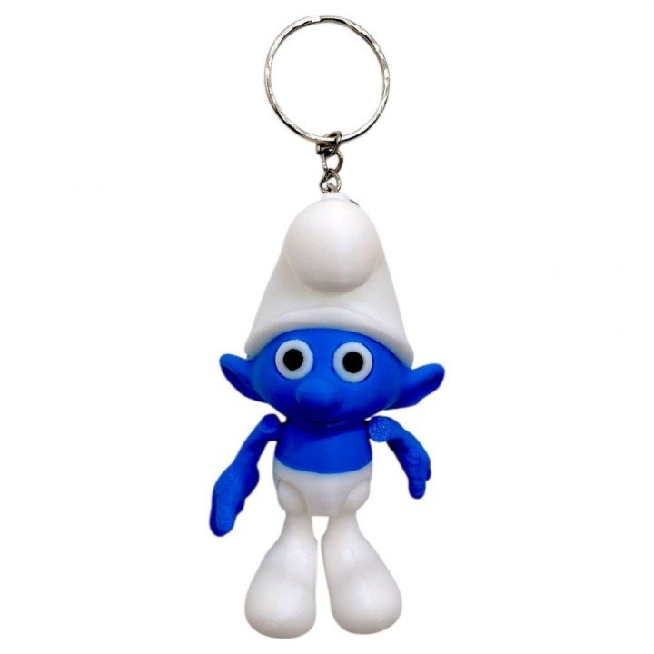 Брелок (3d друк) "SMURF BOY \ Смурфіки ", 7.5 см