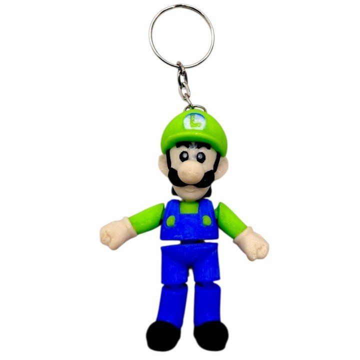 Брелок (3d друк) "БРАТИ МАРІО: ЛУЇДЖИ \ MARIO", 7.5 см