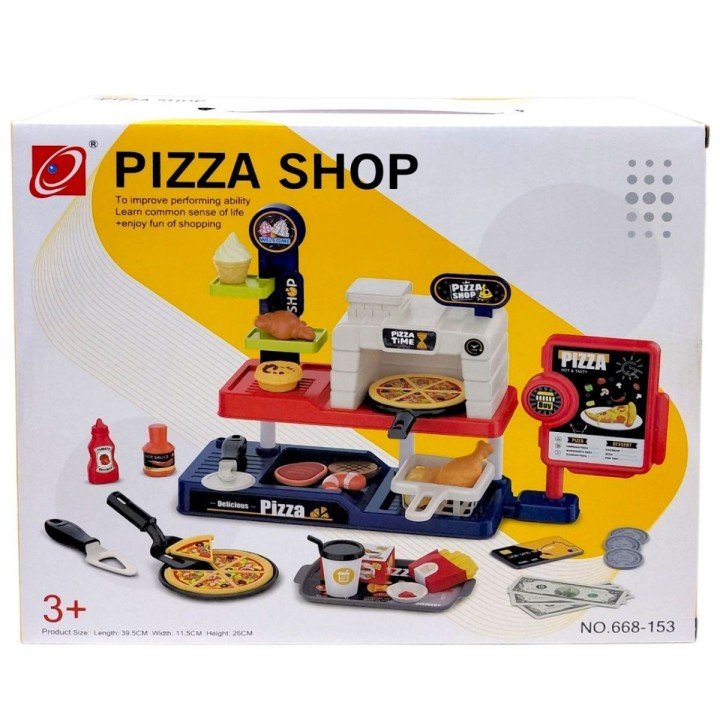 Кафе набір (батар. звук, піцерія, аксес короб. 28*9,5*23,5 см)