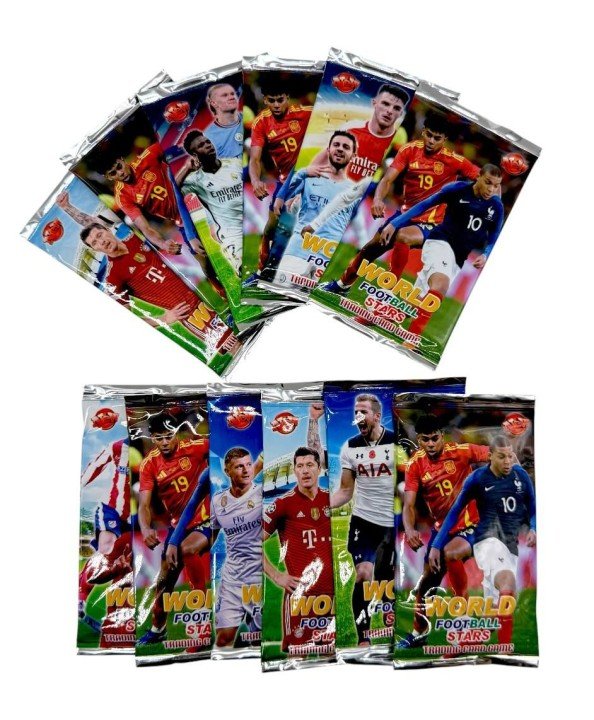Футболки картки "World football stars", 12 шт у наборі