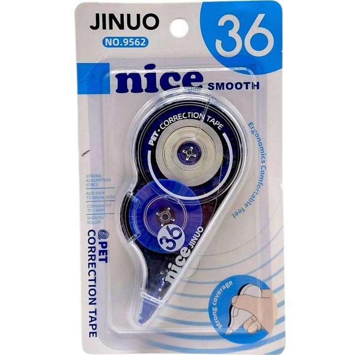 Коректор стрічковий 5мм*36м JINUO (СИНІЙ)