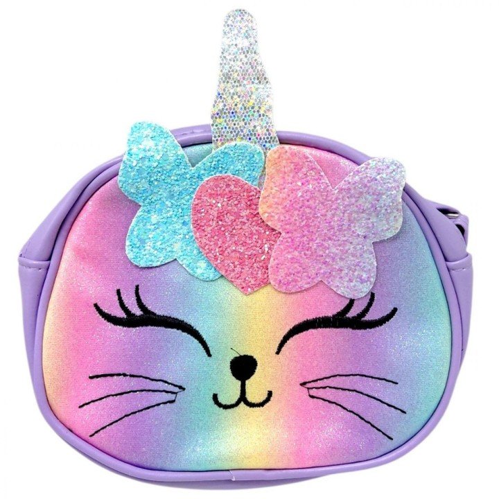 Сумочка дитяча "Котик" 19*15*6 см (Бузковий)