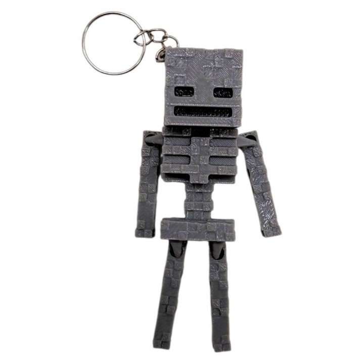 3D Брелоки MINECRAFT / МАЙНКРАФТ SKELETON / СКЕЛЕТ KEYCHAIN, 3D друк