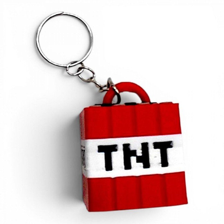 Брелоки Minecraft (Майнкрафт) TNT / Динамит Keychain, 3D друк