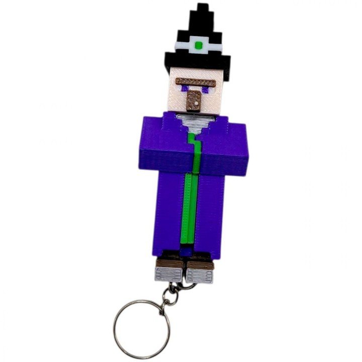 3D Брелоки MINECRAFT / МАЙНКРАФТ WITCH / ВІДЬМА KEYCHAIN, 3D друк
