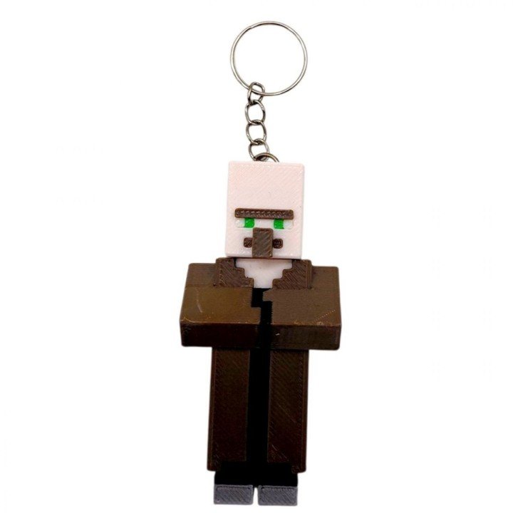 3D Брелоки MINECRAFT / МАЙНКРАФТ VILLAGER / СЕЛЯНИН KEYCHAIN, 3D друк
