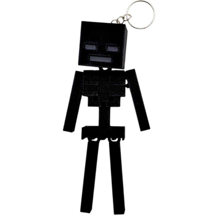 3D Брелоки MINECRAFT / МАЙНКРАФТ WITHER SKELETON / ВІЗЕР СКЕЛЕТ KEYCHAIN, 3D друк
