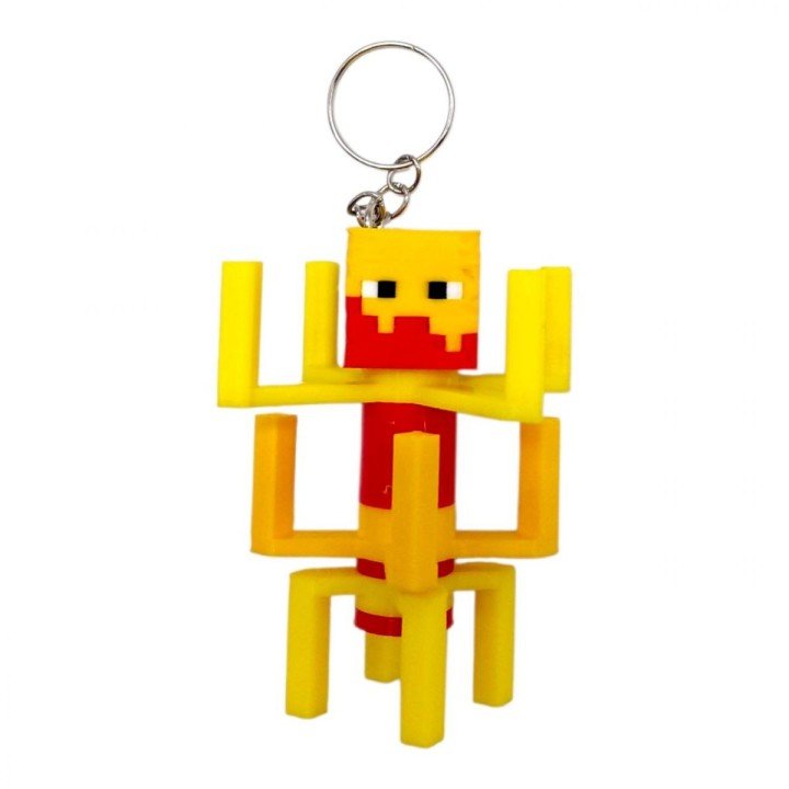 3D Брелоки MINECRAFT / МАЙНКРАФТ BLAZE / ІФРИТ БЛЕЙЗ KEYCHAIN, 3D друк