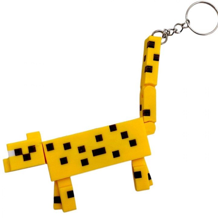 3D Брелоки MINECRAFT / МАЙНКРАФТ OCELOT / ОЦЕЛОТ KEYCHAINN, 3D друк