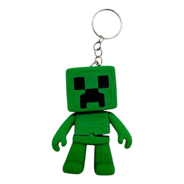 3D Брелоки MINECRAFT / МАЙНКРАФТ CREEPER / КРІПЕР "FLEXI", 3D друк