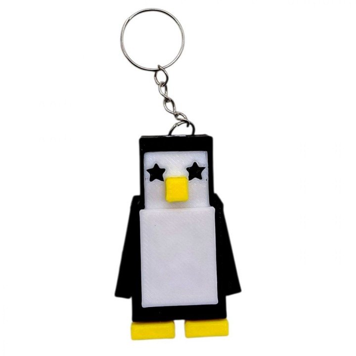 3D Брелоки ROBLOX (Роблокс) STAR PIGEON / ПІНГВІН БАТЛ KEYCHAIN, 3D друк