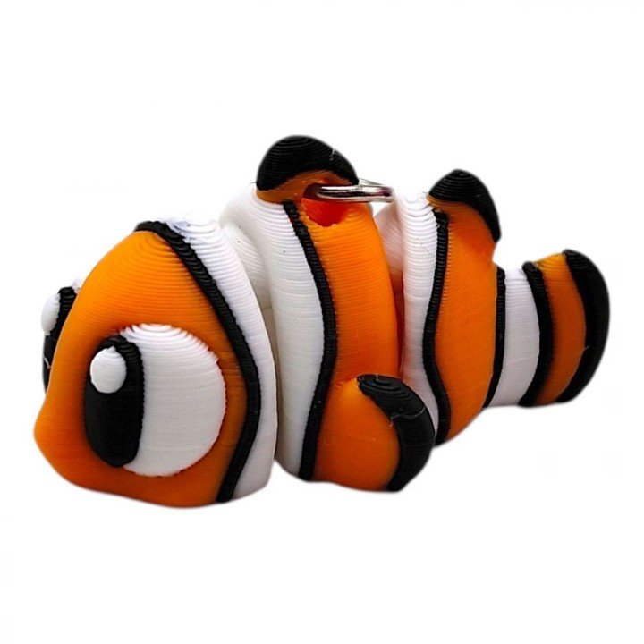 3D Брелоки "CUTE FLEXI TROPICAL FISH / ТРОПІЧНА РИБА", Keychain, 3D друк