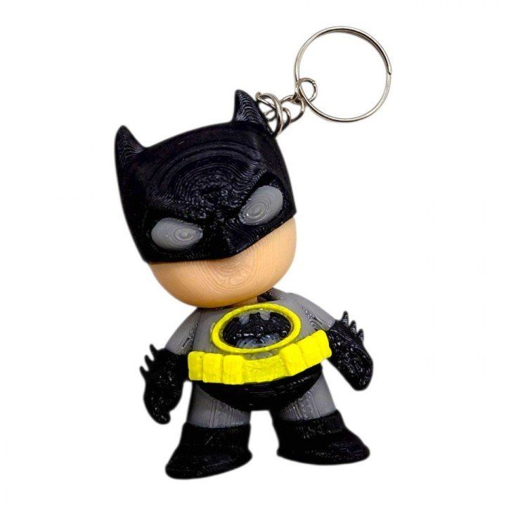 3D Брелоки "Hero BATMAN Marvel / БЕТМЕН "ГОЛОВАСТИК" Марвел", Keychain, 3D друк