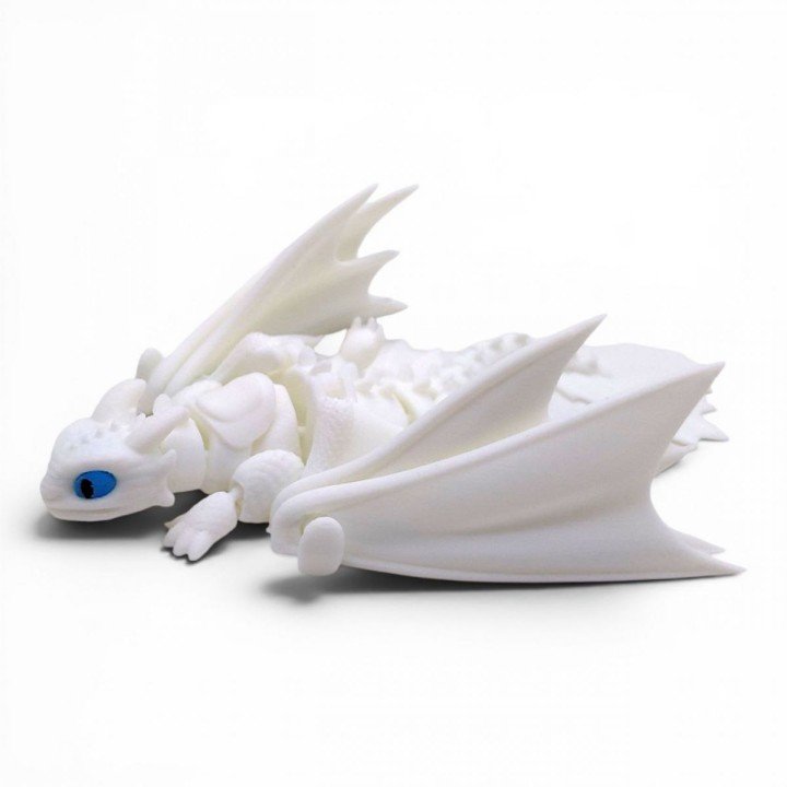 ФІГУРКА 3D HERO DRAGON LIGHT FURY/ ДЕННА ЛЮТЬ, 3D ДРУК "17СМ"
