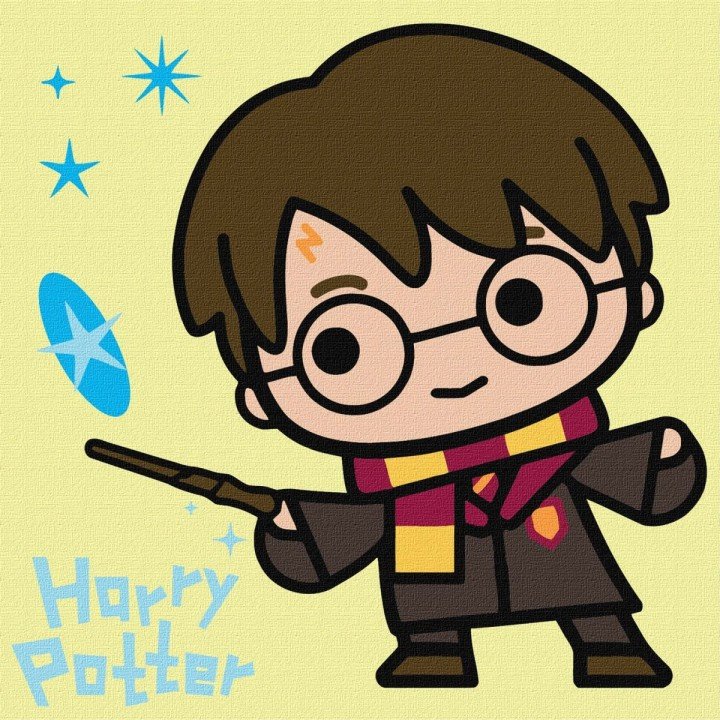 Картина за номерами "Harry Potter: Чари під зірками" 25х25 см