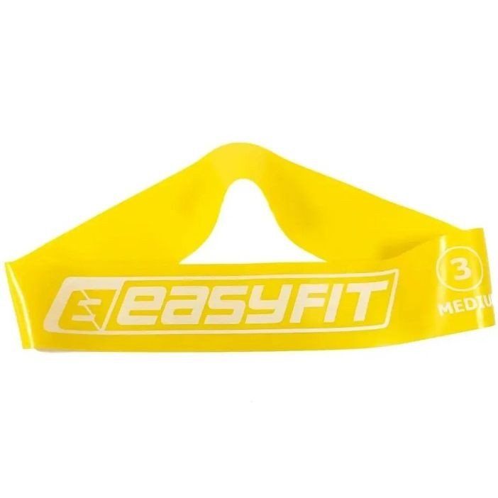 Гумове кільце Easyfit #3, жовтий (для занять фітнесом, йогою, пілатесом і кросфітом)