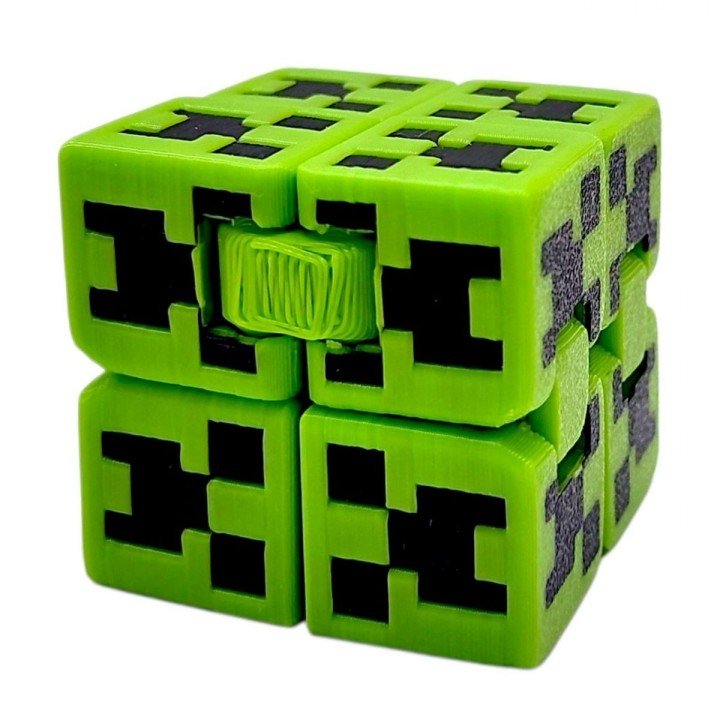 Брелок 3d друк "КУБ НЕСКІНЧЕННОСТІ" (КРІПЕР), Майнкрафт / Minecraft, KEYCHAIN