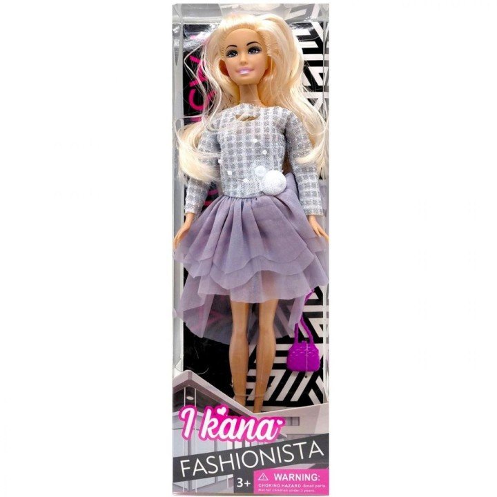 Лялька "Fashionista" 28 см (Сірий)