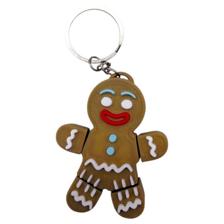 Брелок 3d друк "ЧОЛОВІЧОК-ПЕЧИВО" (ВИД 2), KEYCHAIN