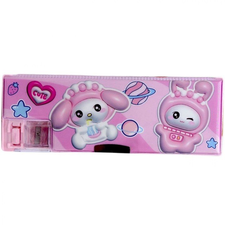 Пенал пластиковий з стругачкою "MYMELODY, Мелоді / KUROMI, Куромі"