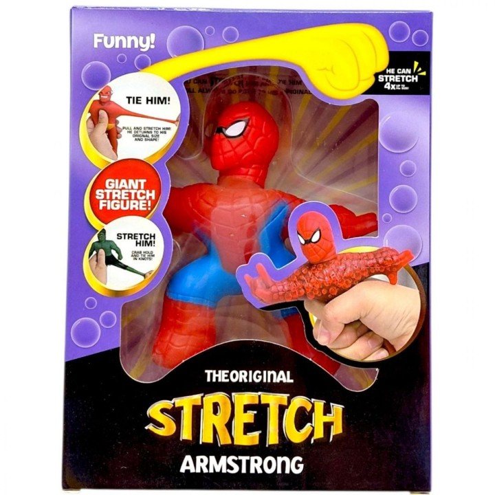 Іграшка-тягучка "Stretch Armstrong: Герої Marvel, Марвел" ЛЮДИНА-ПАВУК, Spiderman