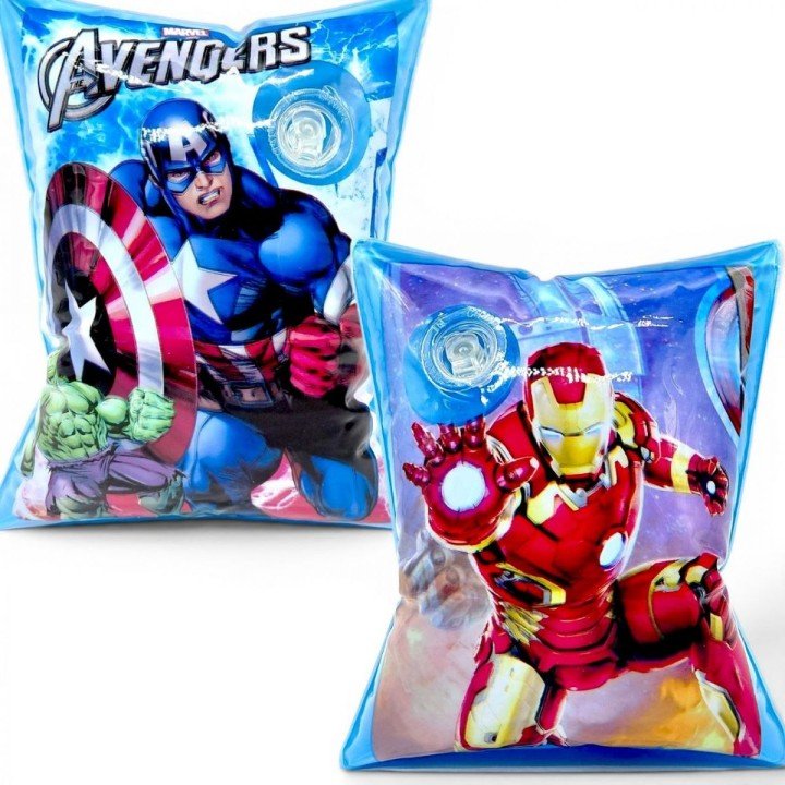 Дитячі нарукавники для плавання "Месники / The Avengers" 15 см (БЛАКИТНИЙ), 3-6 років