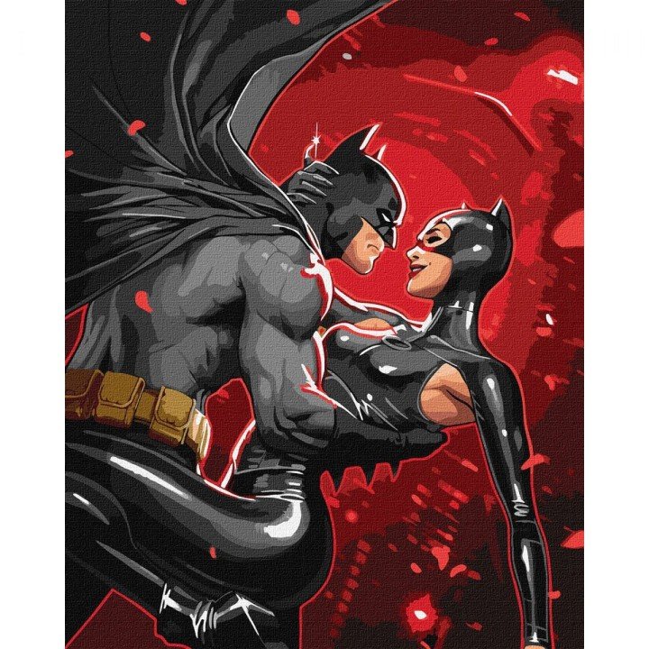 Картина по номерах "BATMAN: НІЧНЕ ПОЛУМʼЯ" 40Х50 см