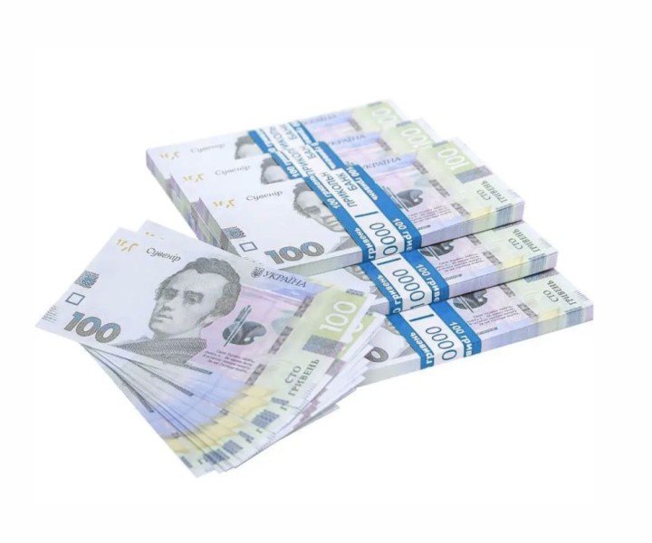 Сувенір "100 гривень" (80 шт купюр в наборі)