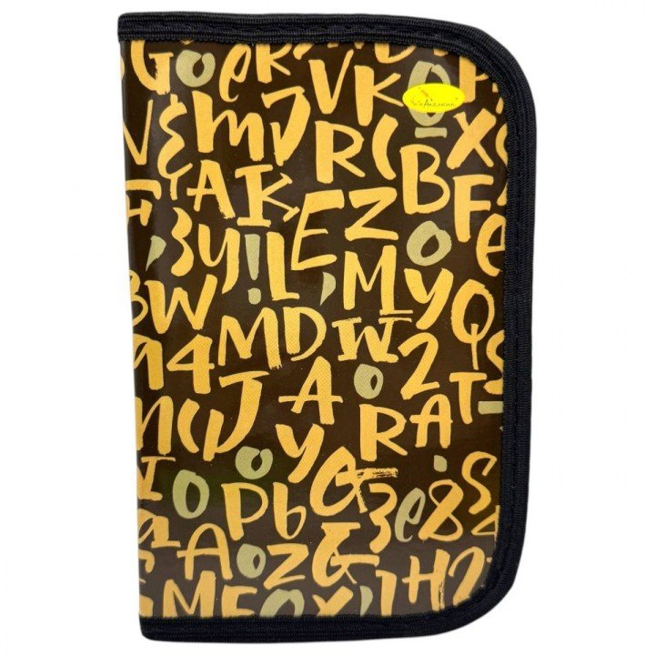 Пенал ламінований "Alphabet" на змійці 1 відділення 19*13 см