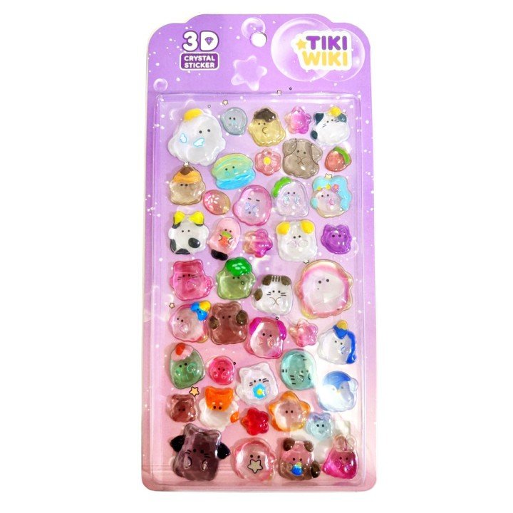 Набір 3D-наліпок Tiki Wiki серії Crystal – Тікі мрії
