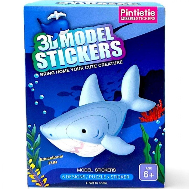 Pintietie 3D КОНСТРУКТОР-СЮРПРИЗ "МОРСЬКІ ТВАРИНИ"