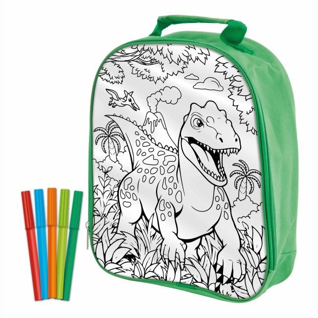Dinosaur Expedition Рюкзак-розмальовка з фломастерами