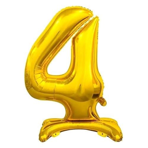 Кулька фольгована цифра "4" підлогова 80 см