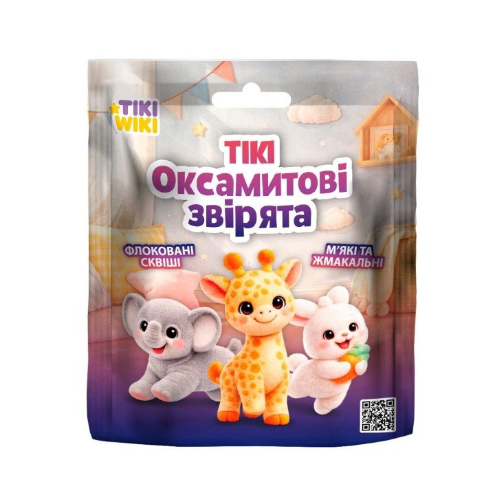 Іграшка-сквіш Tiki Wiki – Tiкi Оксамитові звірята
