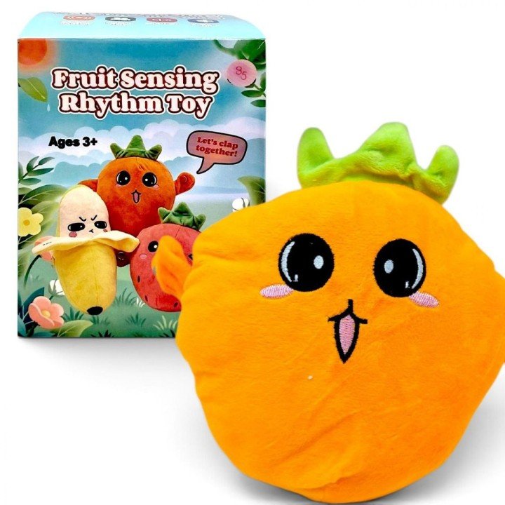 Мʼяка музична іграшка "Fruit sensing rhythm toy" Морква