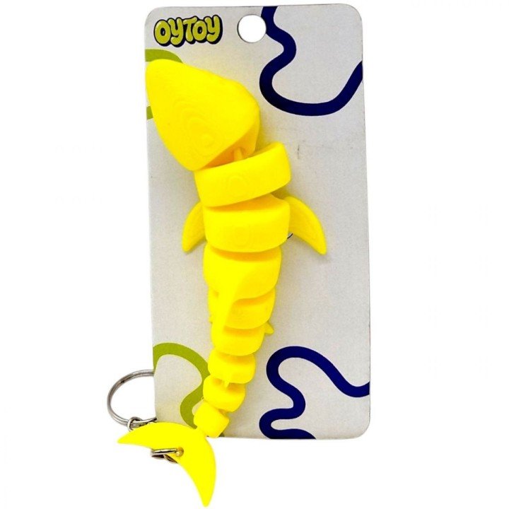Брелок (3D друк) Flexi Shark / Акула Keychain (мікс видів)